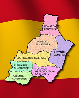 Gebieden in Spanje